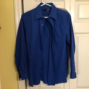 Harve Bernard large dark blue dress shirt